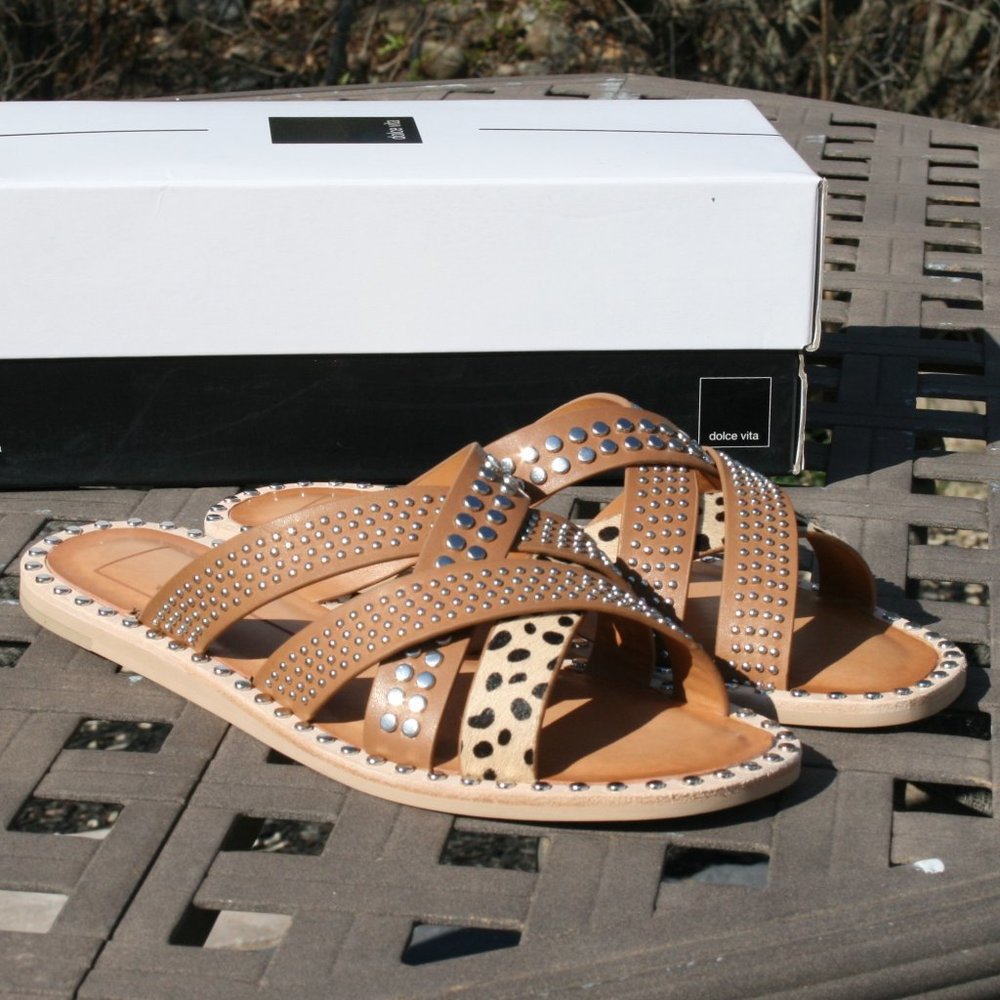 DOLCE VITA CORBEY 8.5 Women's Leather Sandal NEW - Picture 3 of 7